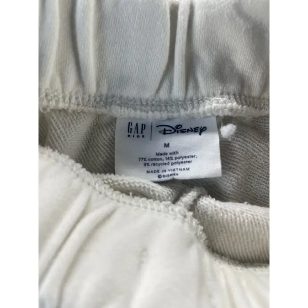 Gap Kids Girls White Mickey Minnie Mouse Graphic Sweatpants Youth Size Medium